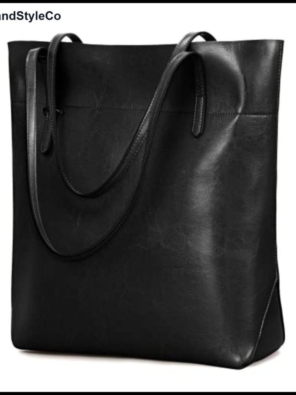 Vintage Genuine Leather Tote Shoulder Handbag for Women